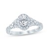 Thumbnail Image 1 of Previously Owned Monique Lhuillier Bliss Oval-Cut Diamond Engagement Ring 1-1/5 ct tw 18K White Gold