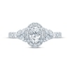 Thumbnail Image 4 of Previously Owned Monique Lhuillier Bliss Oval-Cut Diamond Engagement Ring 1-1/5 ct tw 18K White Gold