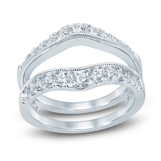 Previously Owned Diamond Enhancer Ring 1 ct tw Round-cut 14K White Gold