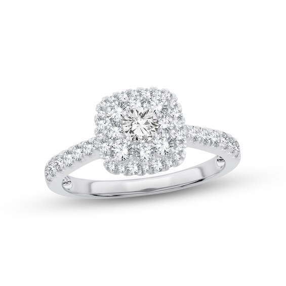 Previously Owned Diamond Engagement Ring 1 ct tw Round-cut 14K White Gold