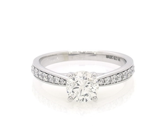Previously Owned Diamond Engagement Ring 1-1/5 ct tw Round-cut 14K White Gold