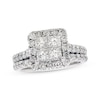 Thumbnail Image 1 of Previously Owned Diamond Bridal Set 1-7/8 ct tw Princess & Round-Cut 14K White Gold Size 5.25