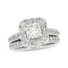 Thumbnail Image 1 of Previously Owned Neil Lane Princess-Cut Diamond Bridal Set 2-1/3 ct tw 14K White Gold Size 4.75
