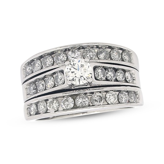 Previously Owned Diamond Bridal Set 1-1/3 ct tw 14K White Gold 5
