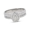 Thumbnail Image 1 of Previously Owned Diamond Bridal Set 1 ct tw Round-Cut 14K White Gold Size 9.5