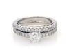 Thumbnail Image 1 of Previously Owned Adrianna Papell Round-Cut Diamond Bridal Set 7/8 ct tw 14K Two-Tone Gold Size 4.75