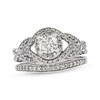Thumbnail Image 1 of Previously Owned Diamond Bridal Set 1-1/8 ct tw Round-Cut 14K White Gold Size 5.5