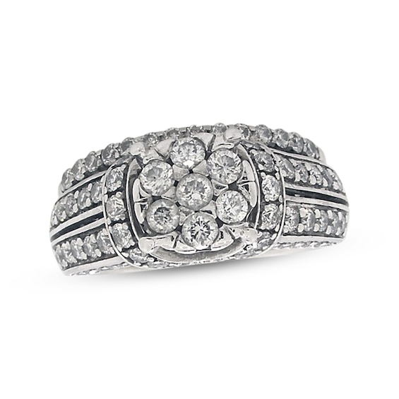 Previously Owned Diamond Bridal Set 1-5/8 ct tw Round-Cut 14K White Gold 6.5