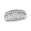 Thumbnail Image 1 of Previously Owned Diamond Bridal Set 1-1/2 ct tw Round-Cut 14K White Gold Size 7