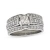 Thumbnail Image 1 of Previously Owned Princess-Cut Diamond Bridal Set 1 ct tw 14K White Gold Size 6.25