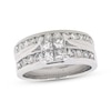 Thumbnail Image 1 of Previously Owned Princess-Cut Quad Diamond Bridal Set 1-3/4 ct tw 14K White Gold Size 7.75