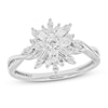 Thumbnail Image 1 of Previously Owned Sparks of Love Diamond Ring 1/2 ct tw Round, Baguette & Marquise 10K White Gold