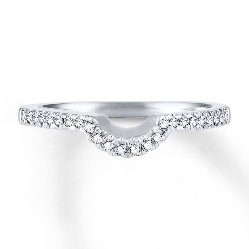 Main Image 1 of Previously Owned Diamond Wedding Band 1/6 ct tw Round-cut 14K White Gold