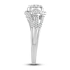 Thumbnail Image 2 of Previously Owned Three-Stone Diamond Fashion Ring 1/2 ct tw Round-cut 10K White Gold