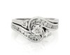 Thumbnail Image 1 of Previously Owned Round-Cut Diamond Bypass Bridal Set 1 ct tw 14K White Gold Size 8.5