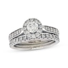Thumbnail Image 1 of Previously Owned THE LEO Diamond Bridal Set 1 ct tw 14K White Gold Size 6.5