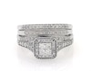 Thumbnail Image 1 of Previously Owned Round-Cut Diamond Bridal Set 3/4 ct tw 10K White Gold Size 9.5