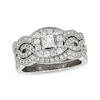 Thumbnail Image 1 of Previously Owned Neil Lane Princess-Cut Diamond Twist Shank Bridal Set 1 ct tw 14K White Gold Size 6.5