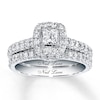 Thumbnail Image 1 of Previously Owned Neil Lane Bridal Set 1 ct tw Diamonds 14K White Gold Size 6.5