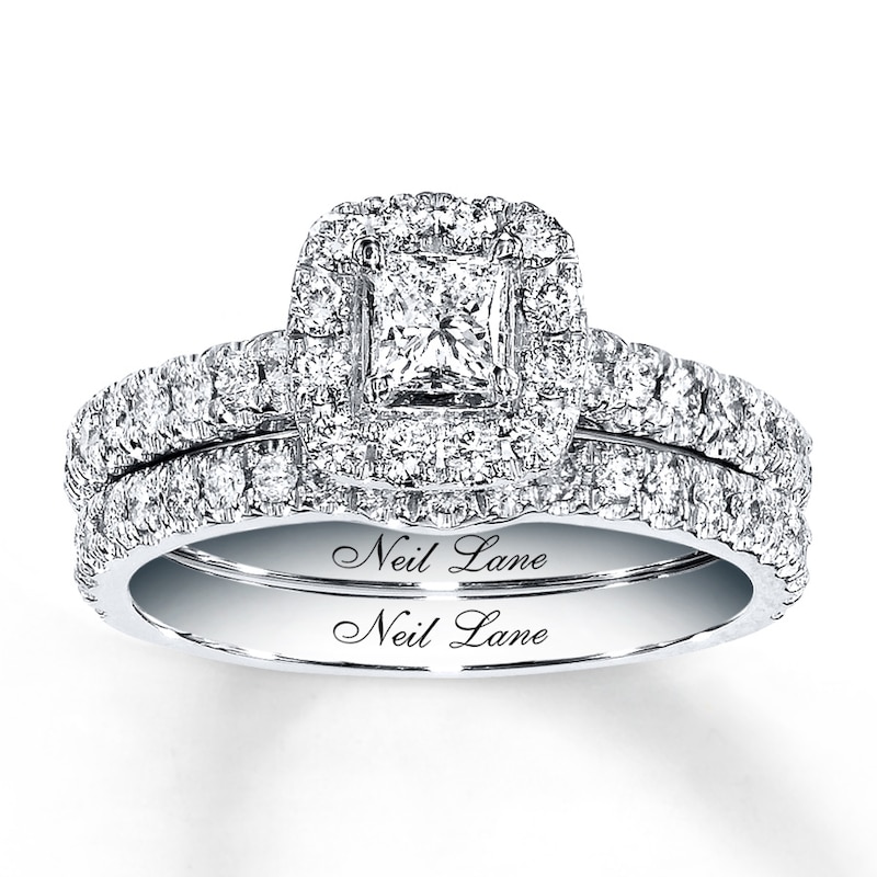 Main Image 1 of Previously Owned Neil Lane Bridal Set 1 ct tw Diamonds 14K White Gold Size 6.5