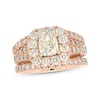 Thumbnail Image 1 of Previously Owned Neil Lane Cushion-Cut Bridal Set 3 ct tw 14K Rose Gold Size 6.25