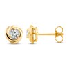 Thumbnail Image 1 of Previously Owned Center of Me Diamond Stud Earrings 1/4 ct tw 10K Yellow Gold