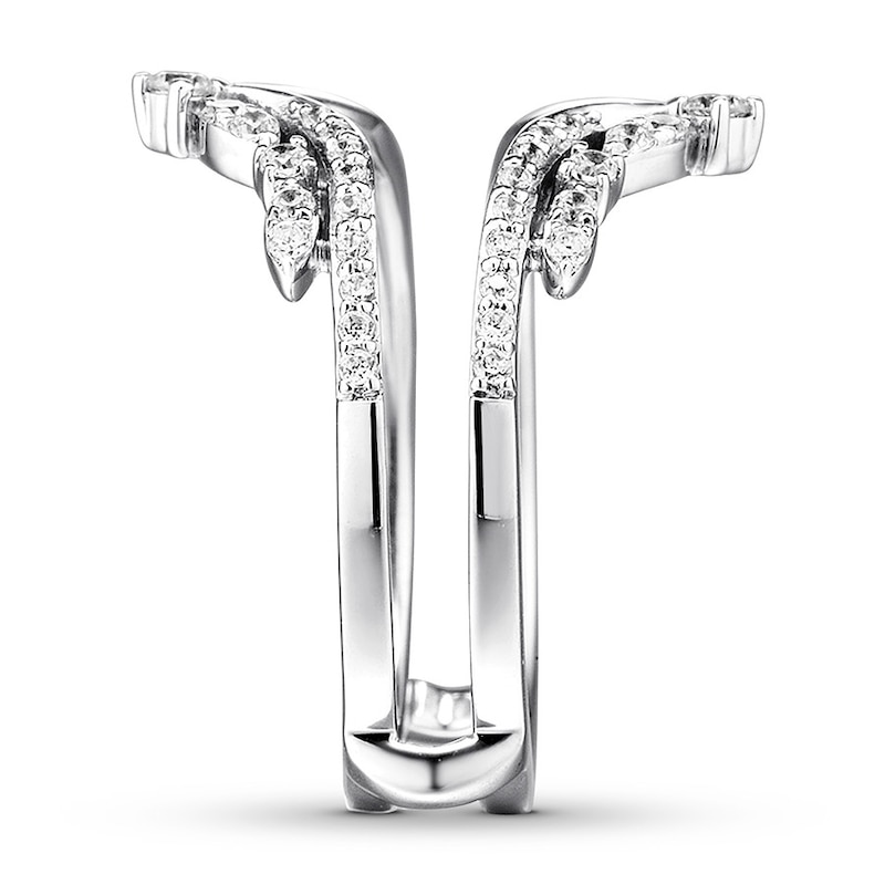 Main Image 3 of Previously Owned Diamond Enhancer Ring 1/2 ct tw Round-cut 14K White Gold