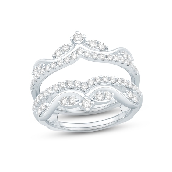 Previously Owned Diamond Enhancer Ring 3/4 ct tw Round-cut 14K White Gold