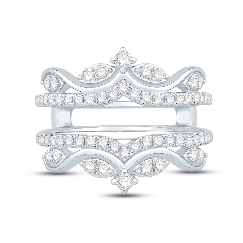 Main Image 3 of Previously Owned Diamond Enhancer Ring 3/4 ct tw Round-cut 14K White Gold