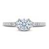 Thumbnail Image 3 of Previously Owned Royal Asscher Diamond Engagement Ring 1 ct tw Round 14K White Gold