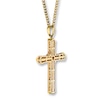 Thumbnail Image 3 of Previously Owned Men's Cross Necklace 1/2 ct tw Diamonds 10K Yellow Gold