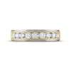 Thumbnail Image 3 of Previously Owned Men's THE LEO Diamond Wedding Band 1 ct tw Round-cut 14K Two-Tone Gold