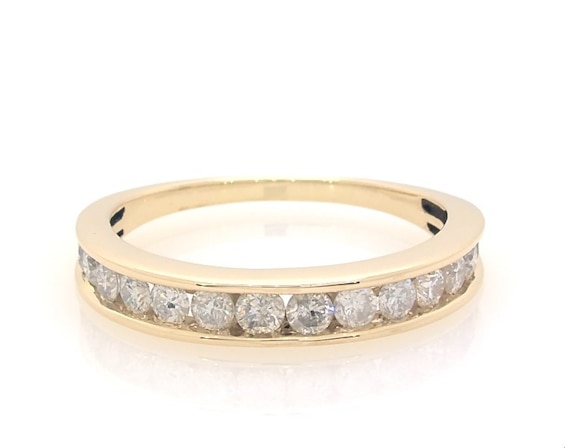 Previously Owned Diamond Anniversary Ring 1 ct tw Round-cut 10K Yellow Gold