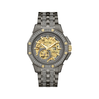 Previously Owned Bulova Crystal Octava Automatic Gunmetal Crystal 98A293