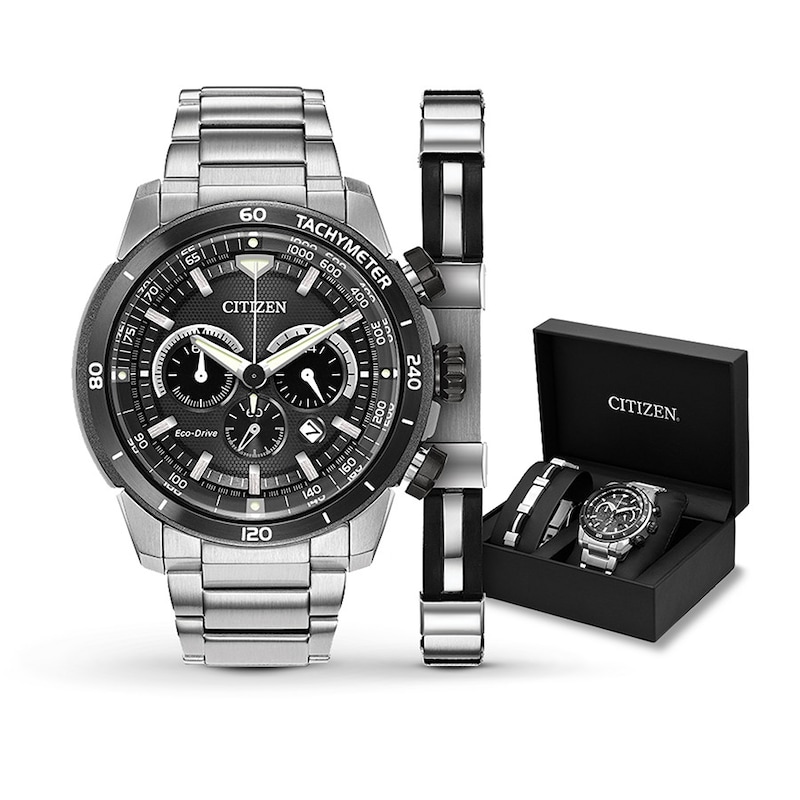 Main Image 1 of Previously Owned Citizen Ecosphere Men's Chronograph Watch Box Set CA4150-67E