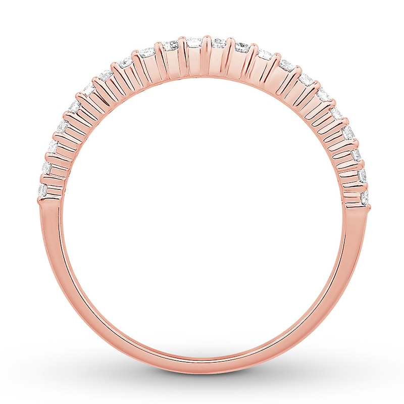 Main Image 2 of Previously Owned Emmy London Diamond Ring 3/8 ct tw Round-cut 10K Rose Gold