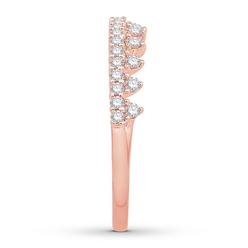 Main Image 3 of Previously Owned Emmy London Diamond Ring 3/8 ct tw Round-cut 10K Rose Gold