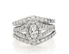 Thumbnail Image 1 of Previously Owned Marquise-Cut Diamond Bridal Set 1-7/8 ct tw 14K White Gold Size 8