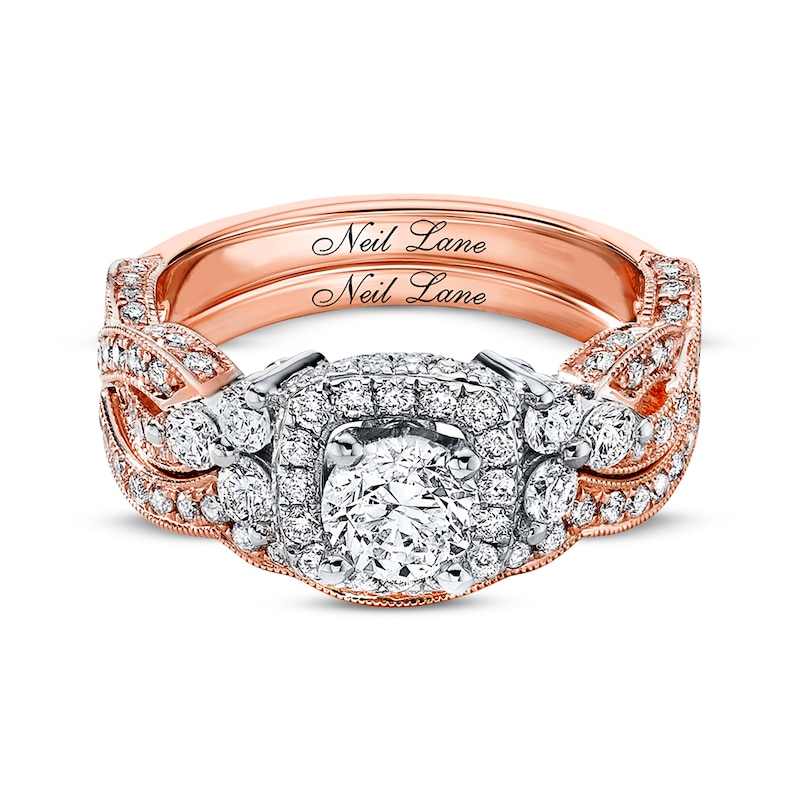 Main Image 4 of Previously Owned Neil Lane Bridal Set 2 ct tw Diamonds 14K Two-Tone Gold Size 5