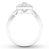 Thumbnail Image 2 of Previously Owned Diamond Engagement Ring 3/8 ct tw Round-cut 10K White Gold