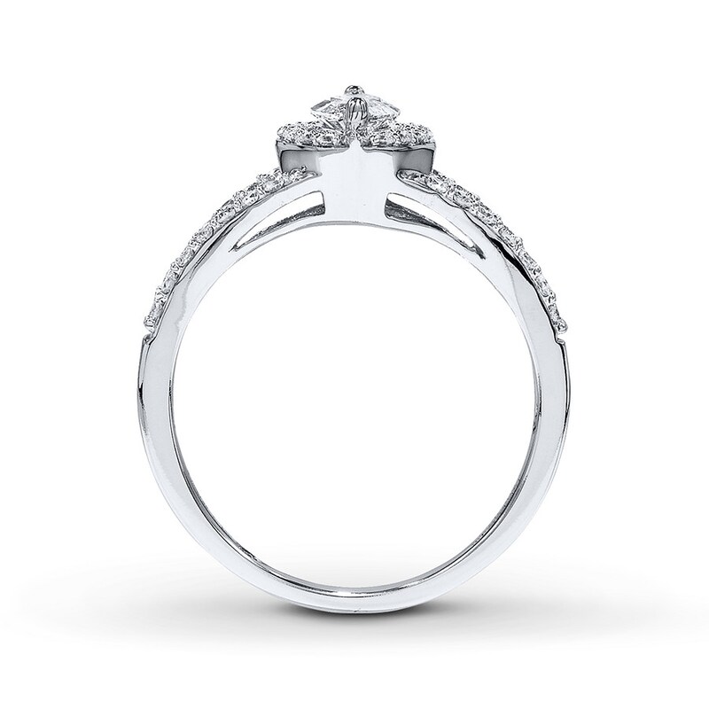 Main Image 2 of Previously Owned Marquise THE LEO Diamond Engagement Ring 1 carat tw 14K White Gold