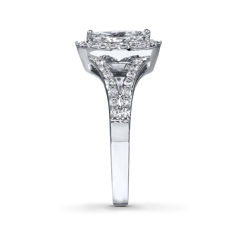 Main Image 3 of Previously Owned Marquise THE LEO Diamond Engagement Ring 1 carat tw 14K White Gold