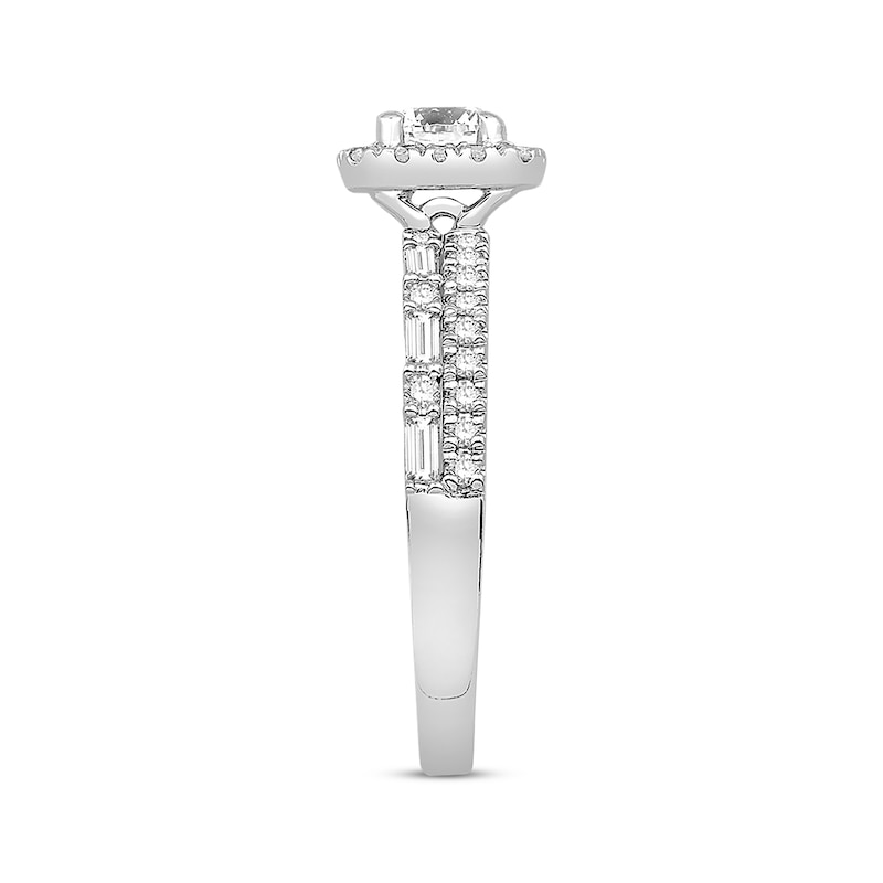 Main Image 3 of Previously Owned Diamond Engagement Ring 7/8 ct tw 14K White Gold