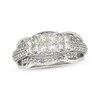 Thumbnail Image 1 of Previously Owned Princess-Cut Quads Diamond Bridal Set 1-1/8 ct tw 14K White Gold Size 6.75