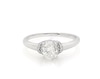 Thumbnail Image 0 of Previously Owned Diamond Engagement Ring 5/8 ct tw Oval & Round-cut 14K White Gold (I/I2)