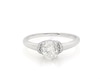Thumbnail Image 1 of Previously Owned Diamond Engagement Ring 5/8 ct tw Oval & Round-cut 14K White Gold (I/I2)