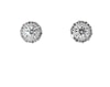 Thumbnail Image 0 of Previously Owned Round-Cut Diamond Halo Stud Earrings 1/2 ct tw 10K White Gold