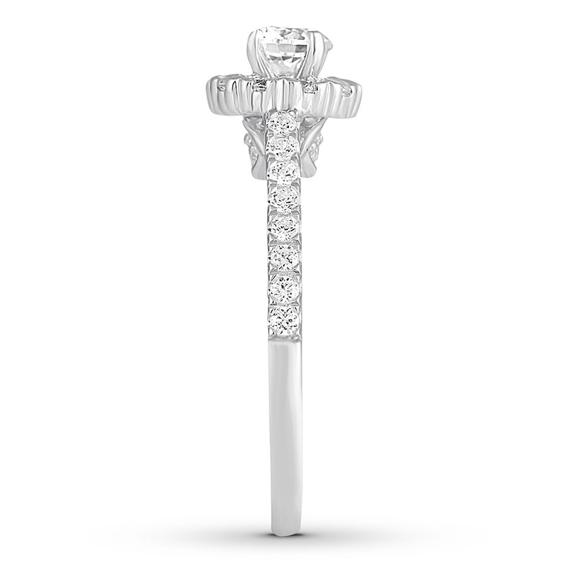 Main Image 3 of Previously Owned Ever Us Diamond Engagement Ring 1 ct tw Round 14K White Gold