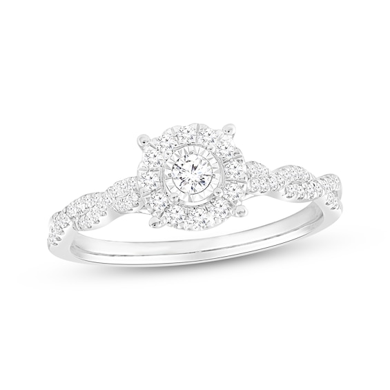 Previously Owned Diamond Promise Ring 1/4 ct tw 10K White Gold