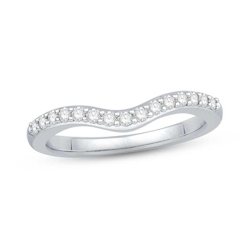 Main Image 1 of Previously Owned Diamond Contour Enhancer Ring 1/4 ct tw Round-cut Platinum